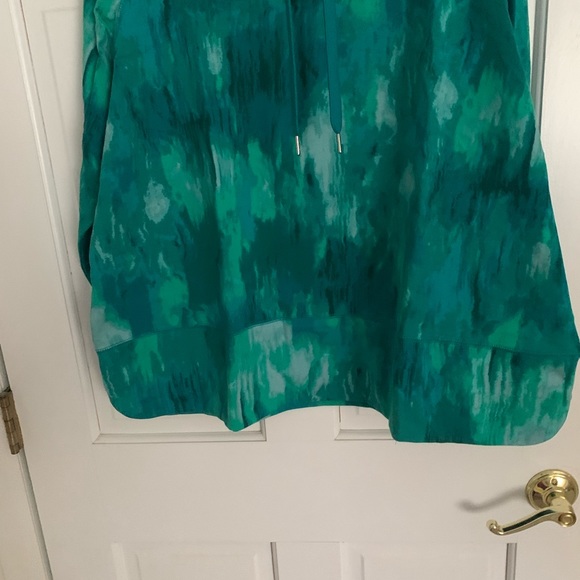 IsaacMizrahi Live plus size, half hood, cotton blend pullover sweatshirt - Picture 7 of 8